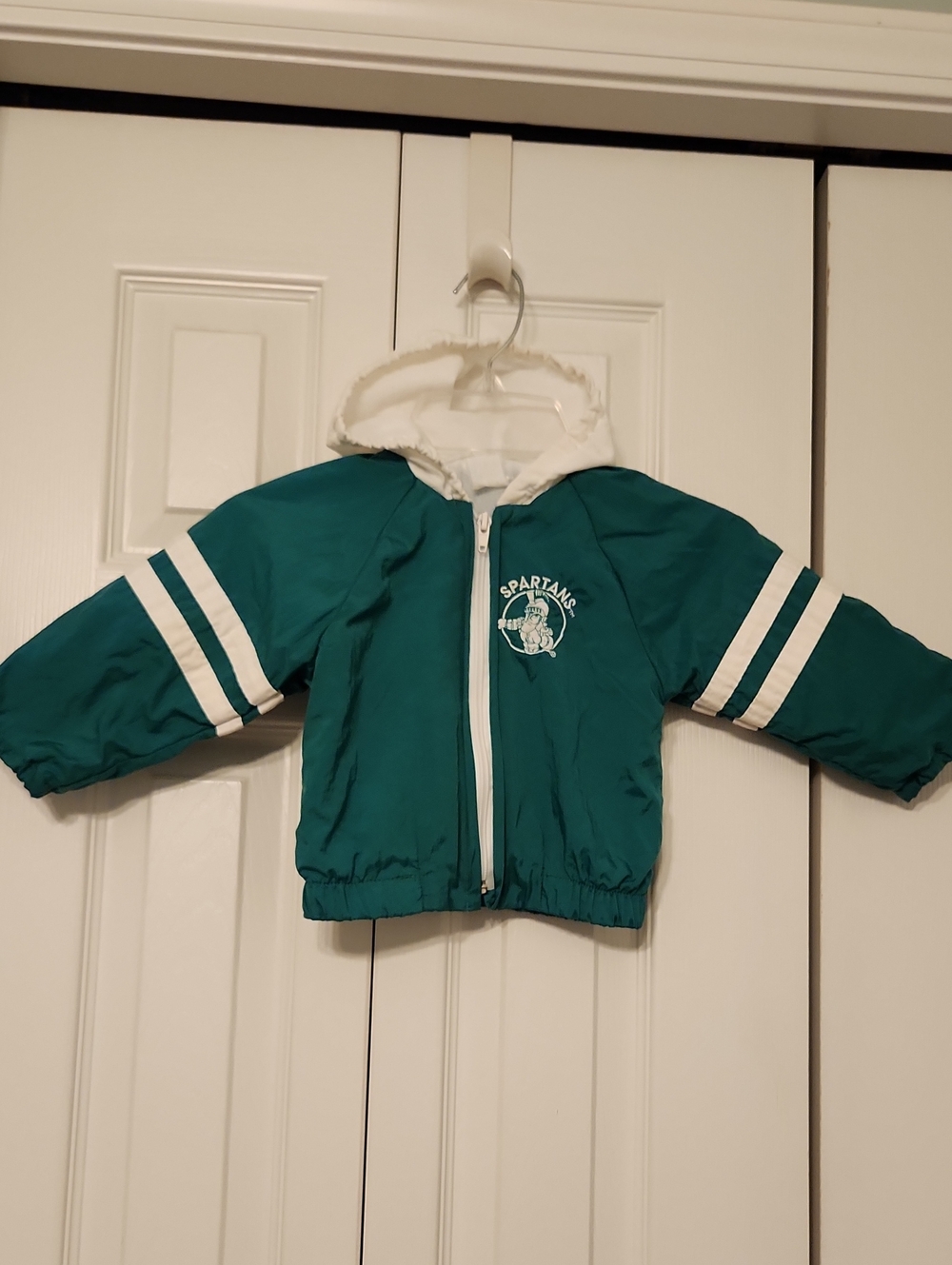 Green Toddler / Youth MSU Spartans Vintage Windbreaker Jacket